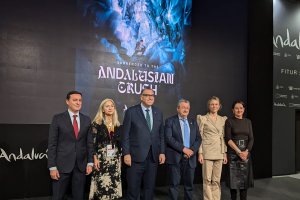 Pulpí desde el pabellón central de Andalucía en FITUR con su gran joya: La Geoda.