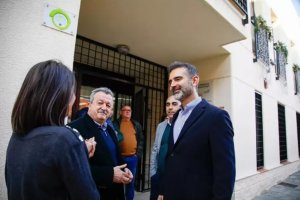 El consejero andaluz de Agricultura, Pesca, Agua y Desarrollo Rural de la Junta de Andalucía, Ramón Fernández-Pacheco, durante su visita a Pulpí
