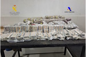 Imagen de una operación de droga inspeccionada por la Guardia Civil de Melilla.