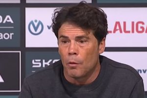 Rubi analizando la derrota del Almería en el Carlos Belmonte después de 14 jornadas invicto.