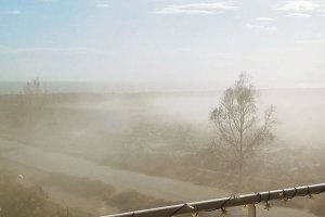 Nubes de polvo durante los trabajos denunciados por los vecinos