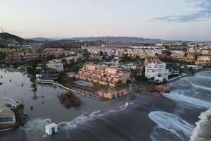 Imagen aérea de la zona tras el último temporal.