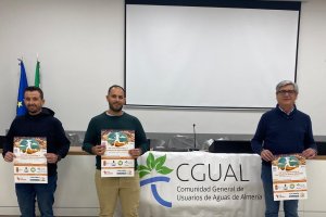 Jesús García, José Antonio Pérez y Juan Manuel López en la presentación del evento.