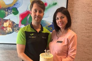 Miguel Ángel Muro junto con su mujer Maria José celebran el 15 aniversario.
