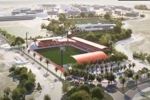 Vista general del proyecto de Ciudad Deportiva de la UD Almería