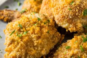 Receta de pollo rebozado.