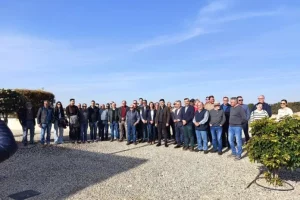 Visitan la EDAR de San Javier para conocer los sistemas de depuración implantados en la misma.