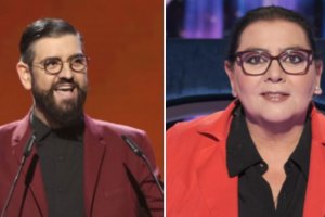 Manu Sánchez y María del Monte.