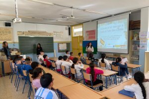 Alumnos del CEIP Alfredo Molina Martín en Almería