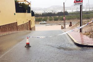Inundaciones en Antas este pasado fin de semana.
