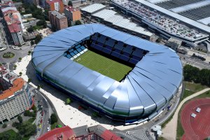 El campo de Balaídos afronta las obras de la grada de Gol.