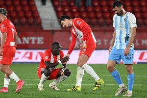 Radovanovic anima a Lopy al final del Almería-Málaga.
