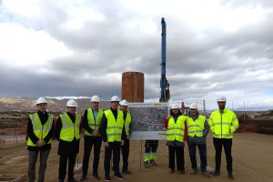 Visita del subdelegado de Gobierno y el alcalde de Viator a las obras del enlace entre la A92 y la A7
