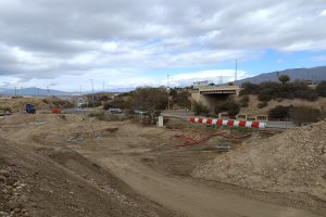 Trabajos en marcha para el enlace de Viator con el que encontraría esta nueva vía
