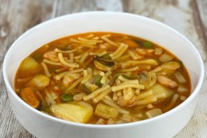 Cazuela de fideos.