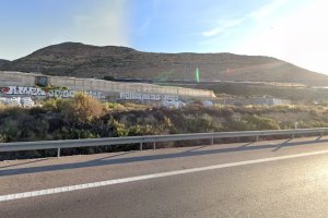Tramo de la carretera en el que ha sido hallado el cadáver, en la A-7.