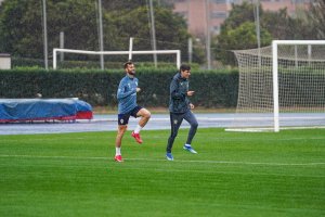 Leo Baptistao ha hecho trabajo al margen del grupo: primero campo Anexo y luego gimnasio