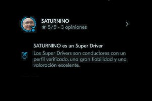 Perfil Saturnino Fernández, portavoz del PP de Cantoria, en Blablacar