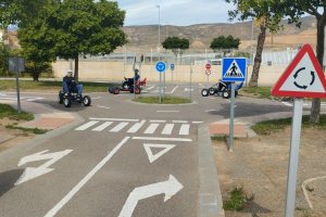 El parque infantil de tráfico en Vícar donde se han realizado las actividades.