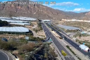 Tramo de la A-7 donde han tenido lugar las retenciones.