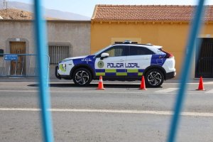 Vehículo de la Policía Local de El Ejido durante un servicio.