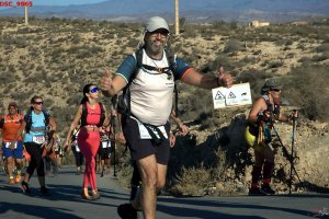 José Cazorla, senderista en La Desértica