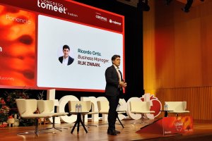 Ricardo Ortiz, business manager de Rijk Zwaan, inaugurando el II Congreso Tomeet.