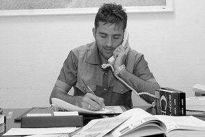 Alberto Benito en su etapa de director deportivo en el Cádiz.