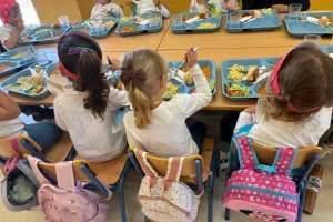 Comedor escolar del colegio Torremar de Retamar.