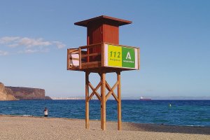 Imagen de esta playa de la provincia de Almería.