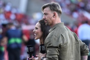 José María Gutiérrez, 'Guti', en el Mediterráneo para comentar el Almería-Real Madrid de la pasada campaña.