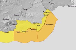 Avisos amarillos y naranjas en la provincia almeriense.