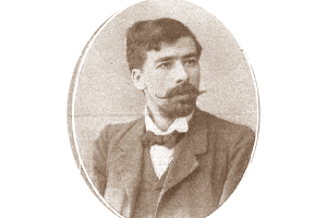 Celedonio José de Arpe, periodista que trabajó en Almería y Madrid, en un retrato de juventud.