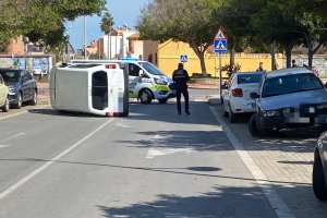 Los principales vehículos afectados por el accidente.