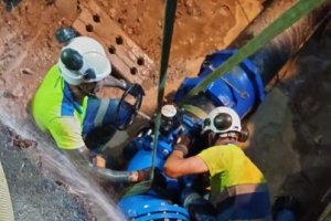 Imagen de archivo de una actuación en una tubería