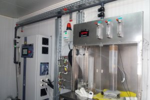 Planta de ozonización con la que se ha llevado a cabo el estudio en la Universidad de Cádiz.