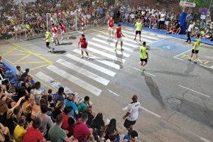 Un partido durante las 24 horas de Albox de 2024.