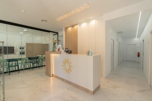 Recepción de La Vega Clinic.