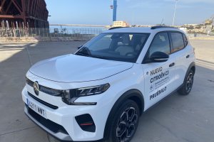 El nuevo 100% eléctrico de Stellantis Almería durante la prueba realizada