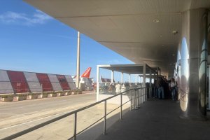 Aeropuerto de Almería, esta mañana.