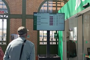 Estación de tren, esta mañana.