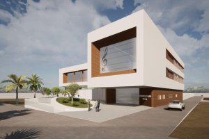 Proyecto de la futura escuela de música en Vícar.