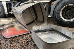 La organización alteraba diferentes espacios de los camiones para el transporte de droga.