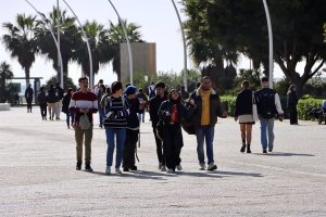 Imagen de un grupo de alumnos universitarios en la UAL.