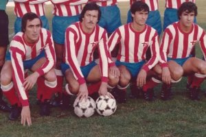 Serrán, el primero de izquierda a derecha con Rolón, Pérez Contreras, Camacho y Murúa.