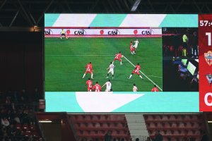 Videomarcador del Estadio de los Juegos Mediterráneos.