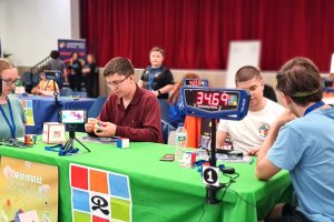 Un momento de la primera edición de Speedcubing que se celebró en Almería.