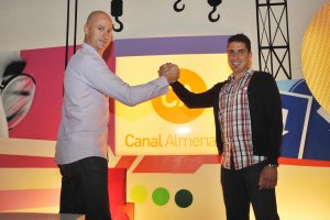 Julio Velázquez con Kike Burgos en aquel Poli Ejido de 2010.