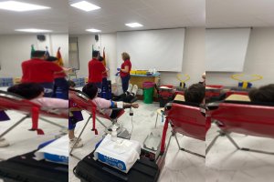 Donación de sangre bajo el lema “Me cuido, nos cuidamos, salvamos vidas”.