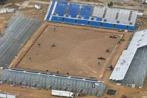 El nuevo campo a vista de pájaro avanza para su puesta en servicio.